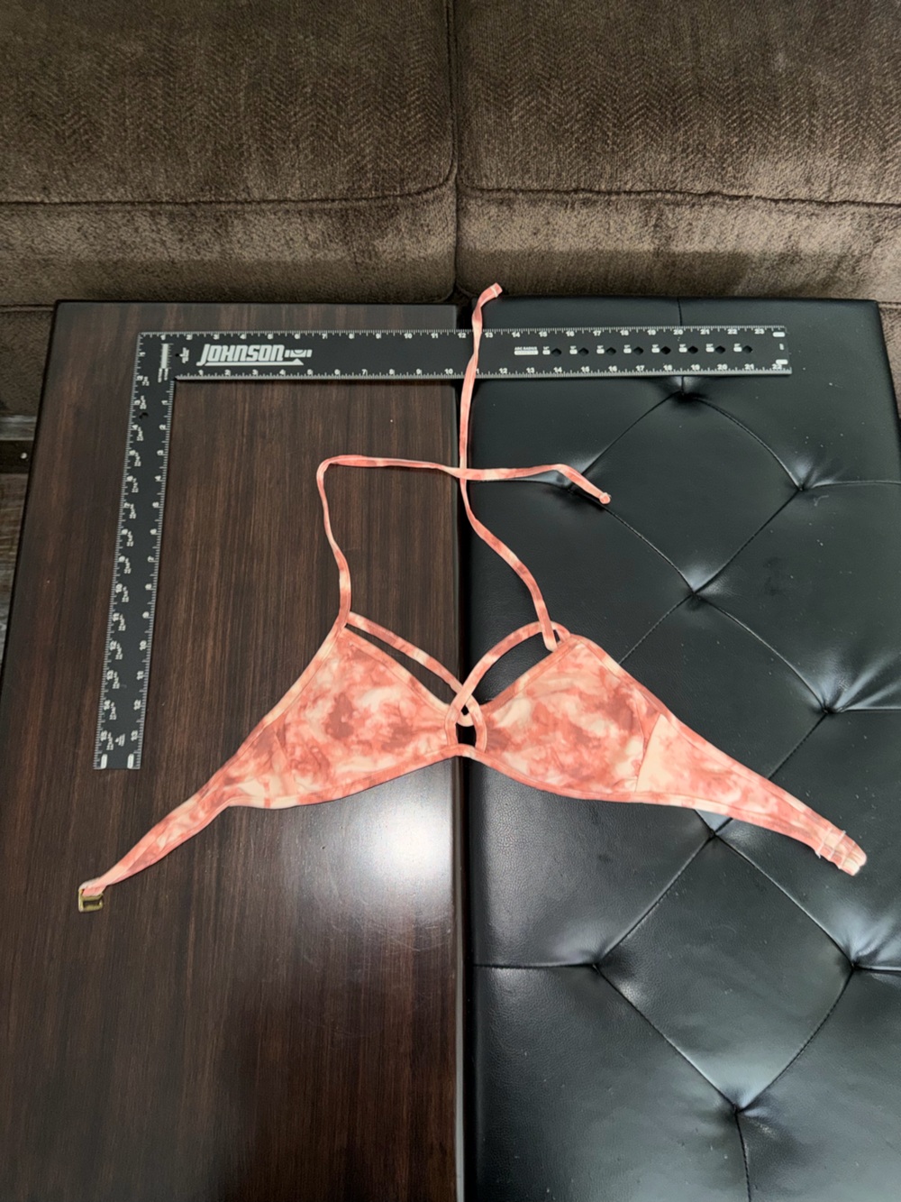 Xhilaration Coral Tie-Dye Bralette